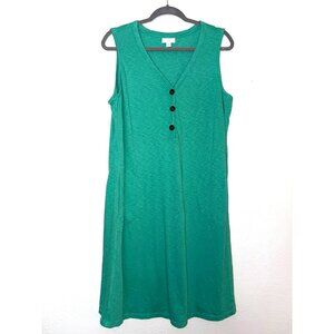 J.Jill Sleeveless Green Tank Dress Size XL Petite